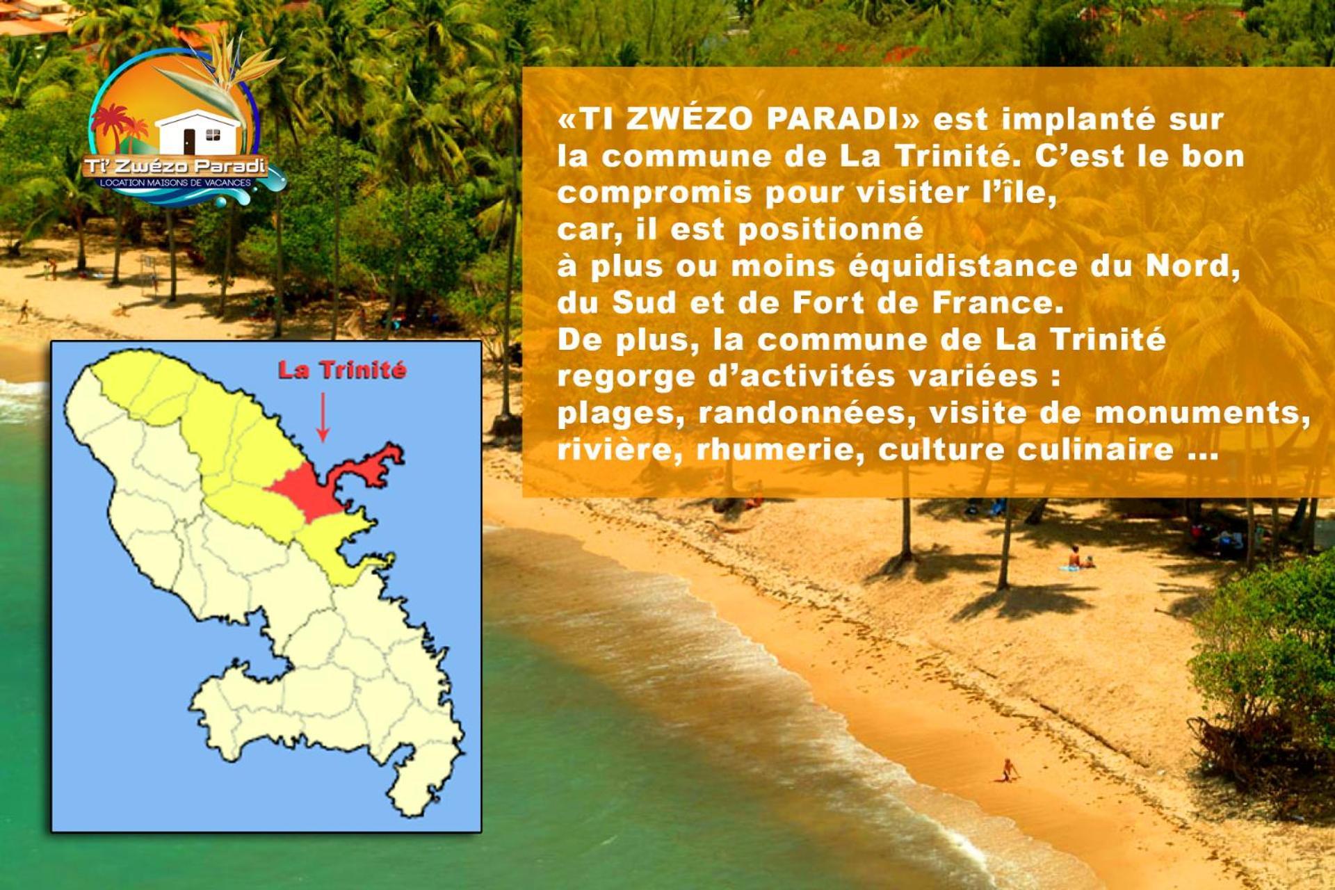 F3 Hibiscus - Piscine Chauffee - Vue Mer - 9 Min De La Plage - Ti Zwezo Paradi La Trinité Zewnętrze zdjęcie